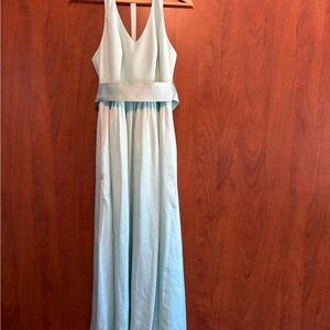Elegant Sleeveless Mint Green Dress